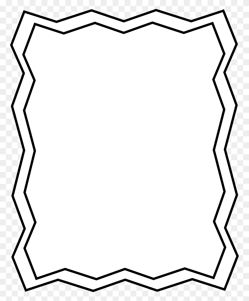 772x955 Обложка Клипарт Рамка - Покемон Клипарт Черный И Белый