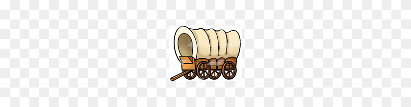 160x160 Covered Wagon Clip Art Look At Covered Wagon Clip Art Clip Art - Pioneer Handcart Clipart