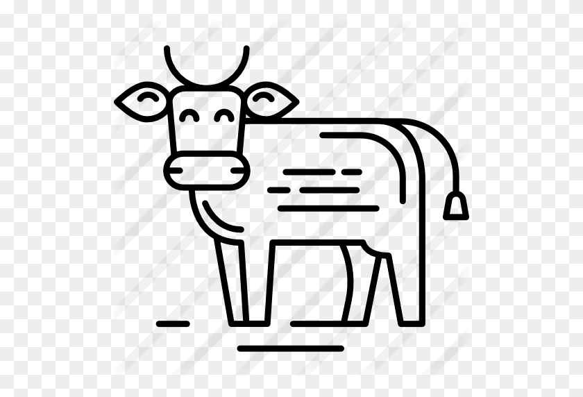 512x512 Vaca - Icono De Vaca Png