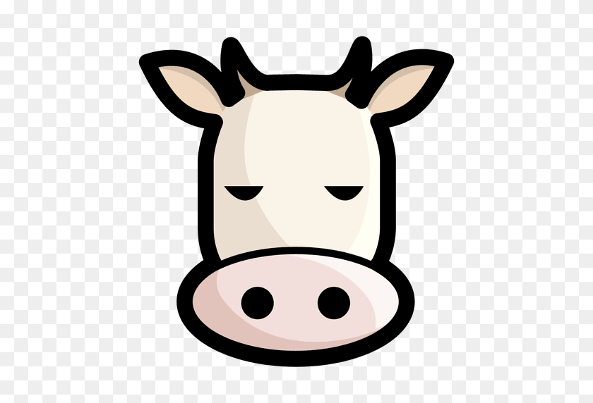 512x512 Vaca Avatar Vector De Vaca - Cabeza De Vaca Png