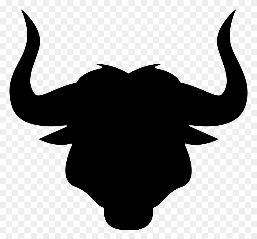 778x720 Cow Bull Head Clipart Black And White - Cattle Clipart Black And White