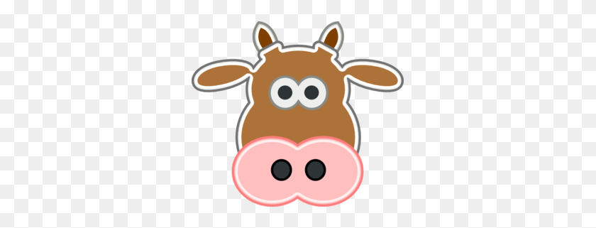 299x261 Cow Clip Art - Cow Head Clipart