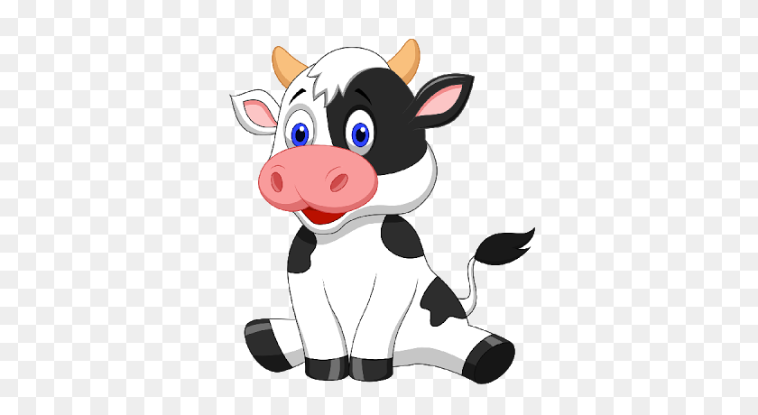 400x400 Cow Clipart Drawing Picture - Dairy Cow Clip Art
