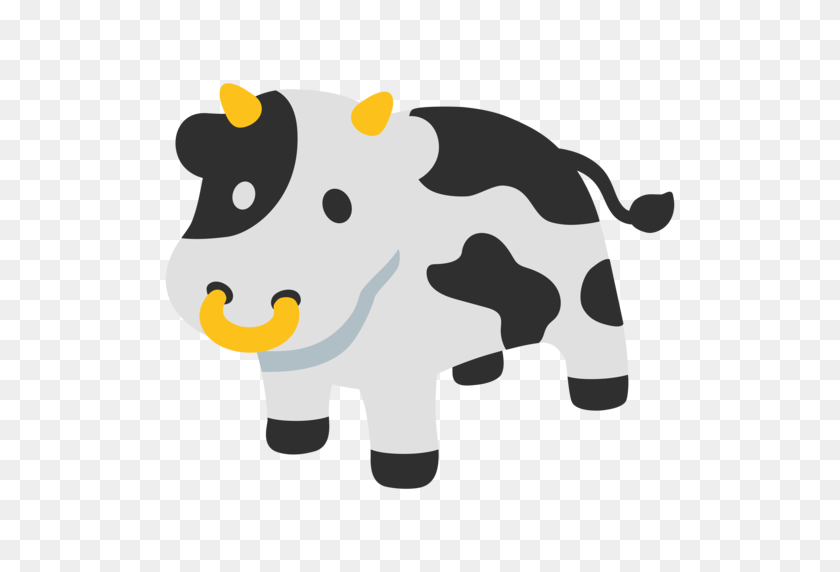 512x512 Cow Emoji - Cow Face PNG