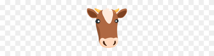 160x160 Cow Face Emoji On Messenger - Cow Face PNG