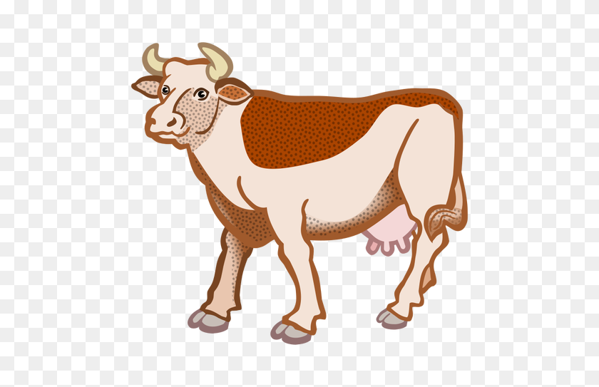 500x483 Cow Free Clipart - Brown Cow Clipart