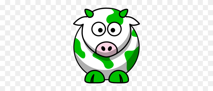 264x299 Корова Зеленый Картинки - Пастбище Клипарт