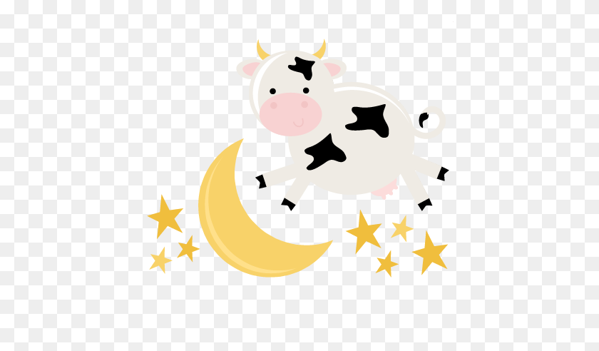 432x432 Cow Jumping Over The Moon For Cutting Machines Cow - Cow Jumping Over The Moon Clipart