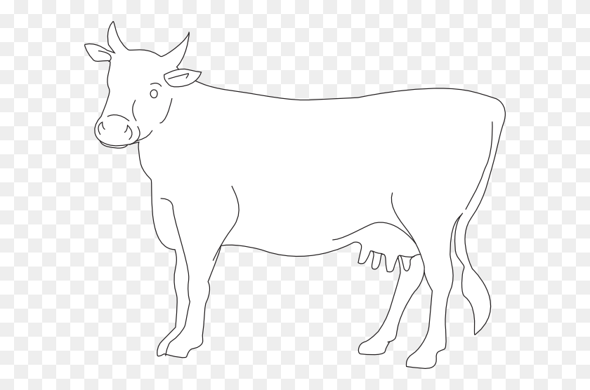 600x496 Imágenes Prediseñadas De Contorno De Vista Lateral De Vaca - Imágenes Prediseñadas De Vaca Negra