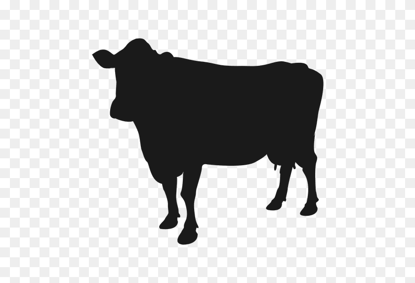 512x512 Cow Silhouette - Cow Head PNG