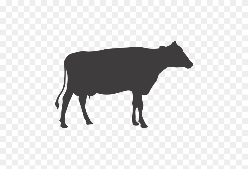 512x512 Cow Silhouette Vector - Cow PNG