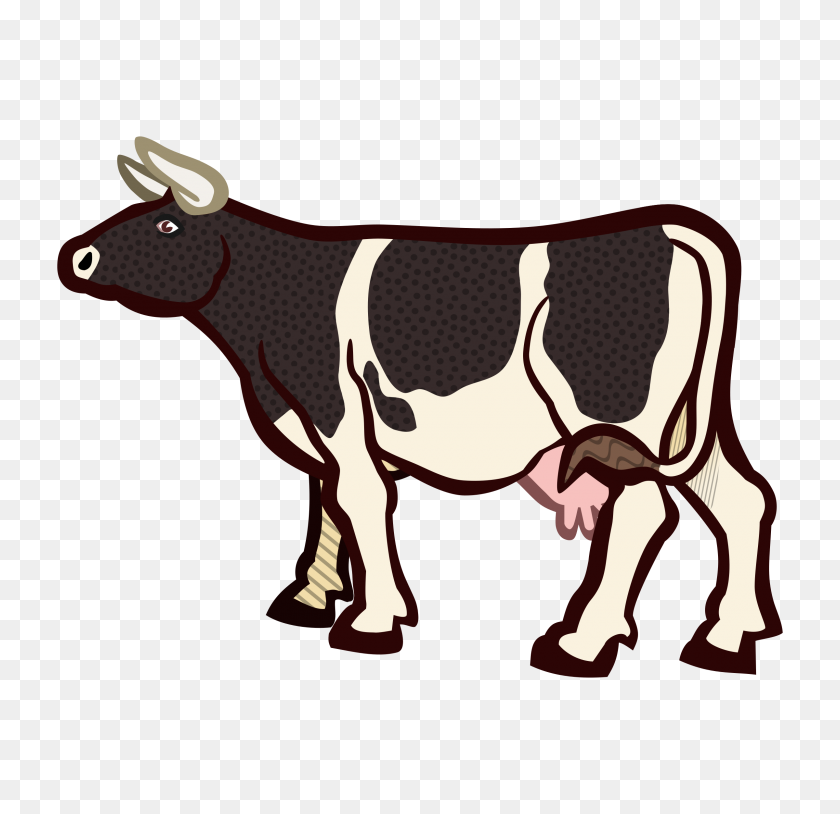 2400x2323 Vaca Vector De Imagen De Arte - Las Vacas Png