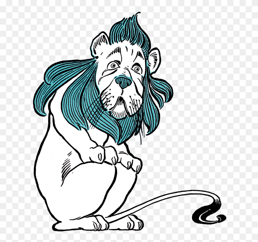 640x727 Cowardly Lion - Henry And Mudge Clipart