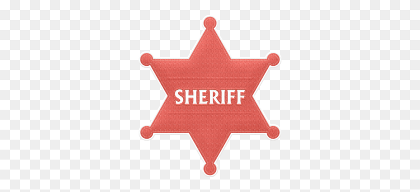 286x325 Vaquero - Sheriff Badge Clipart