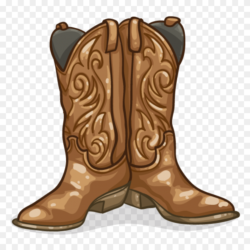 1024x1024 Cowboy Boot Clip Art - Cowboy Boot Clipart
