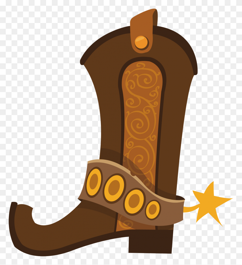 1762x1945 Cowboy Boot Illustration - Cowboy Boots PNG
