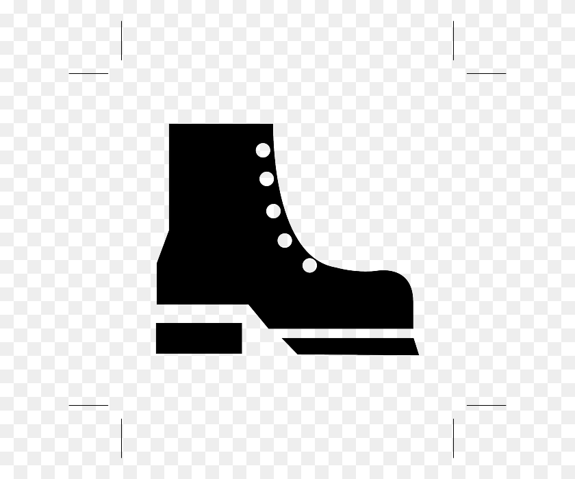 640x640 Cowboy Boot Snow Boot Clip Art - Cowboy Boot Clipart Black And White