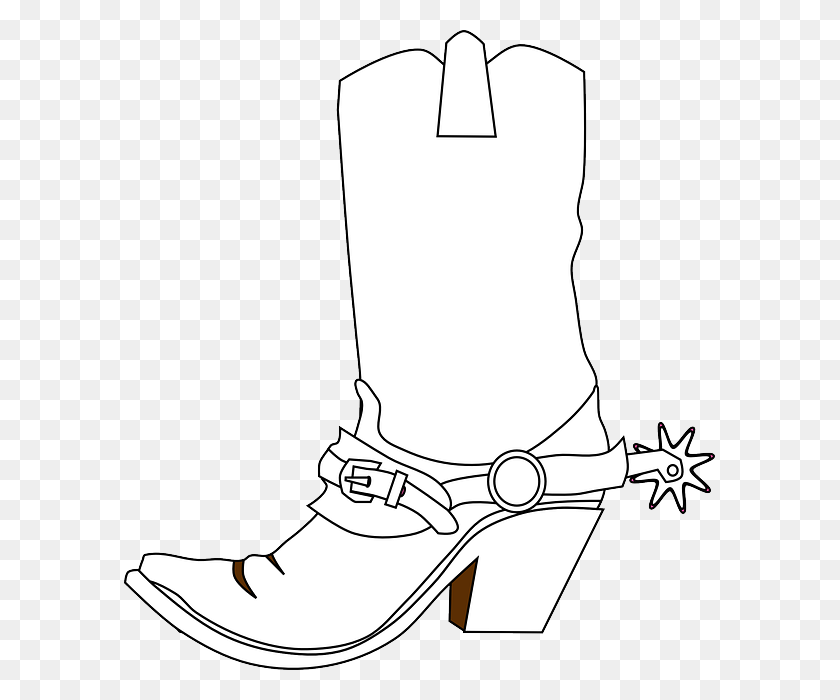 591x640 Cowboy Boots With Spurs Png Transparent Cowboy Boots With Spurs - Cowboy Boot Clipart Free