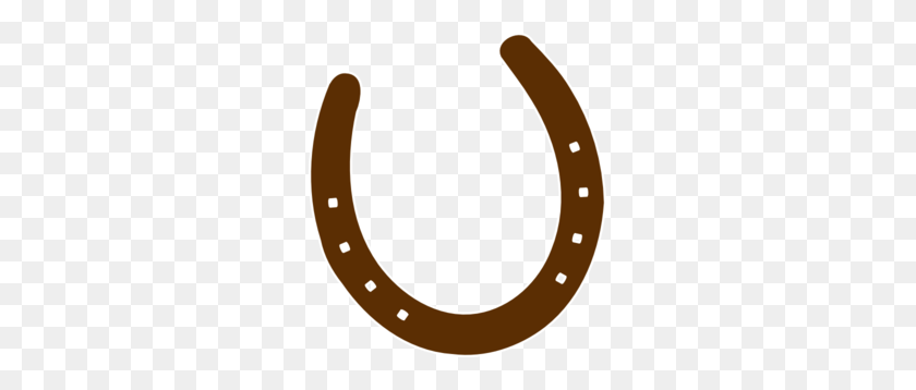 273x298 Cowboy Brown Horseshoe Clip Art - Cowboy Clipart