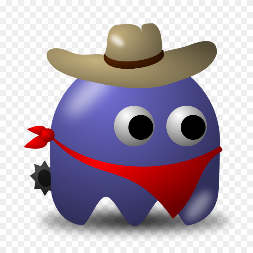 958x958 Cowboy Clipart Ghost - Cowboy On Horse Clipart