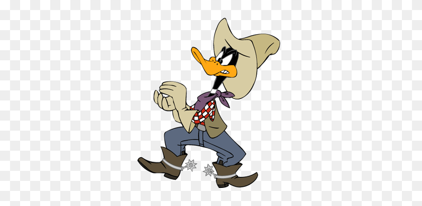 358x350 Cowboy Daffy Duck I Love Cowboys Dessin - Undies Clipart
