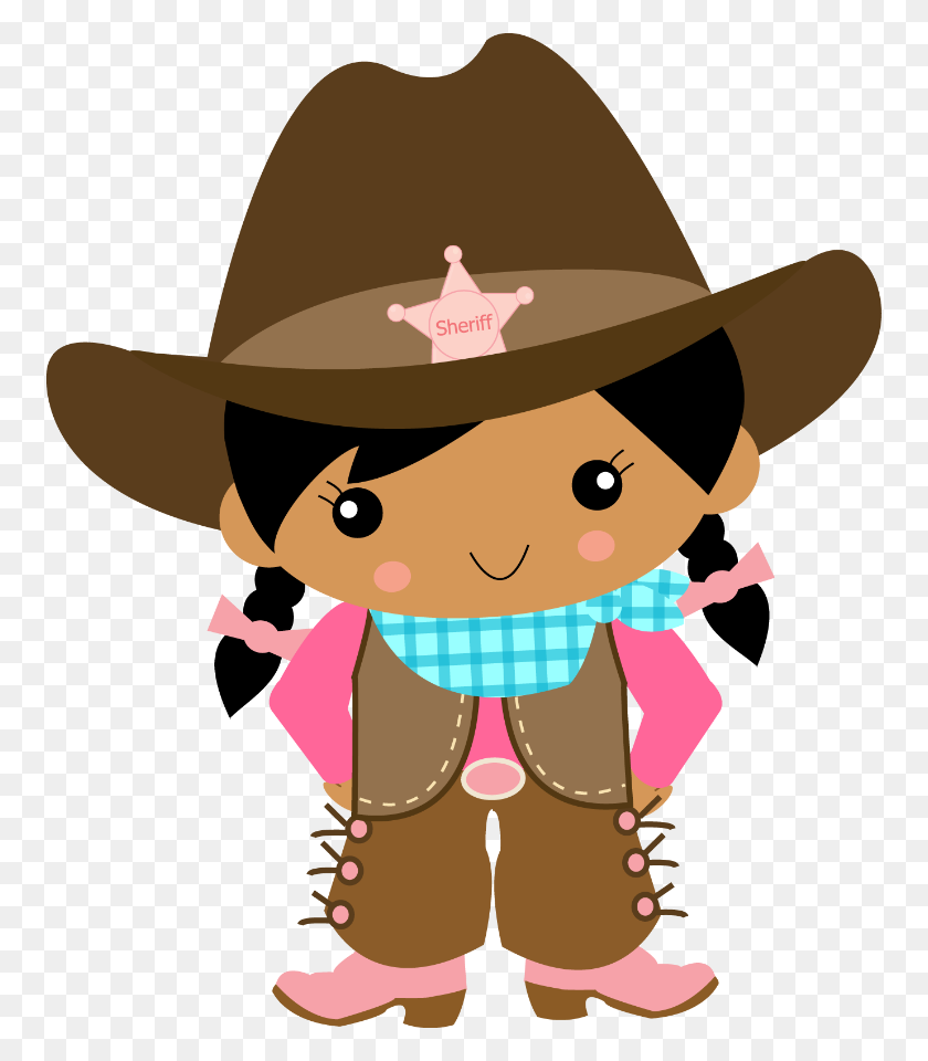 756x900 Cowboy E Cowgirl - Western Theme Clipart