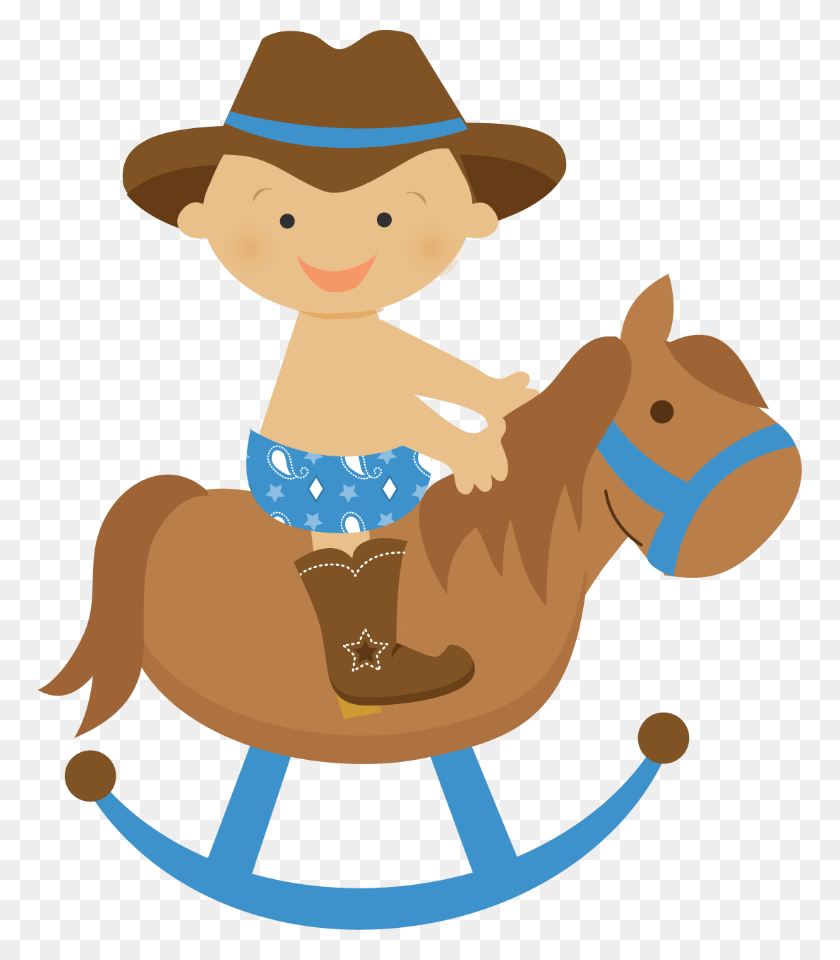 764x900 Cowboy E Cowgirl - Western Theme Clipart