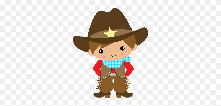 286x342 Cowboy E Cowgirl - Caballo De Vaquero Clipart