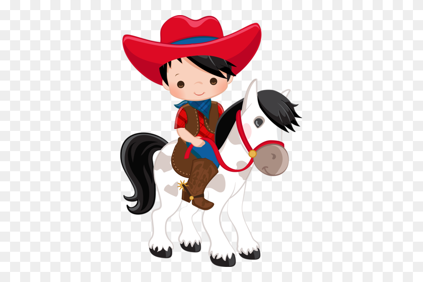 361x500 Cowboy E Cowgirl Etiqueta De Equipaje Fiesta De Vaquero, Clip - Etiqueta De Equipaje Clipart