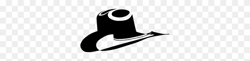 299x147 Cowboy Hat Clip Art - Cowboy Clipart Black And White