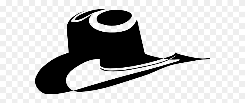 600x295 Cowboy Hat Clip Art Goodbye Free Clipart Images - Hats Clipart Black And White