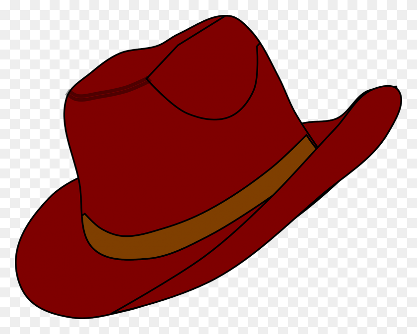 1280x1009 Cowboy Hat Clip Art Images Black - Red Bandana Clipart