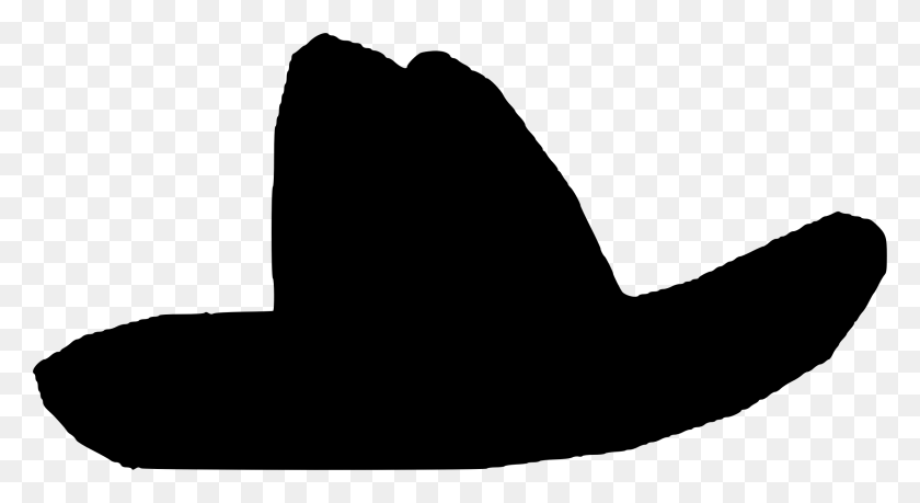 2277x1166 Cowboy Hat Headgear Clip Art - Cowboy Boot Clipart Black And White