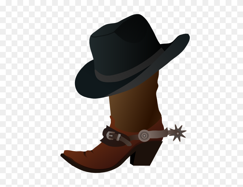 555x588 Cowboy Images Clip Art Free Cowboy Boot With Hat Clip Art - Sheriff Badge Clipart