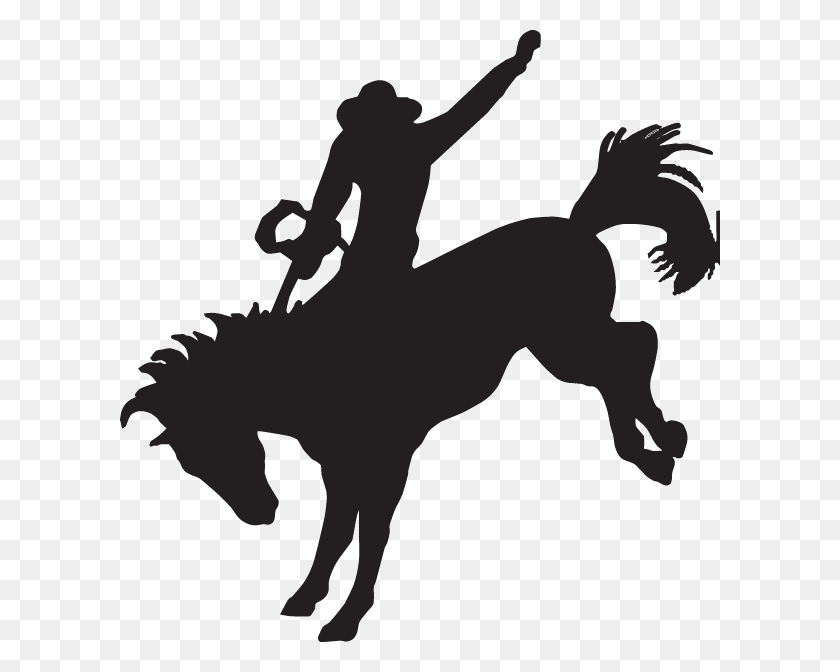 600x612 Cowboy Silhouette Decal - Cowboy Silhouette PNG