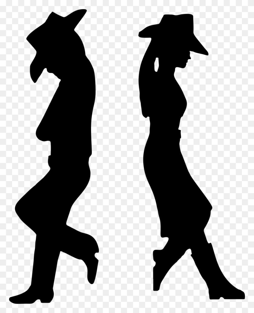 817x1024 Cowboy Vector Free Png Image Transparent Background - Cowboy Silhouette PNG