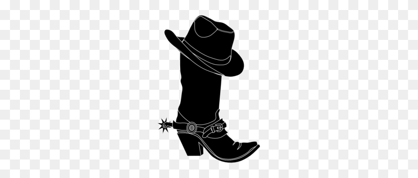 207x297 Cowgirl Hat And Boot Clip Art - Free Cowgirl Clipart