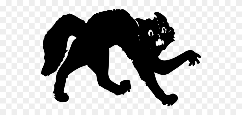 554x340 Койот Животных Иллюстрации Черный Волк Собака Черный И Белый Бесплатно - Ветчина Клипарт Черно-Белый
