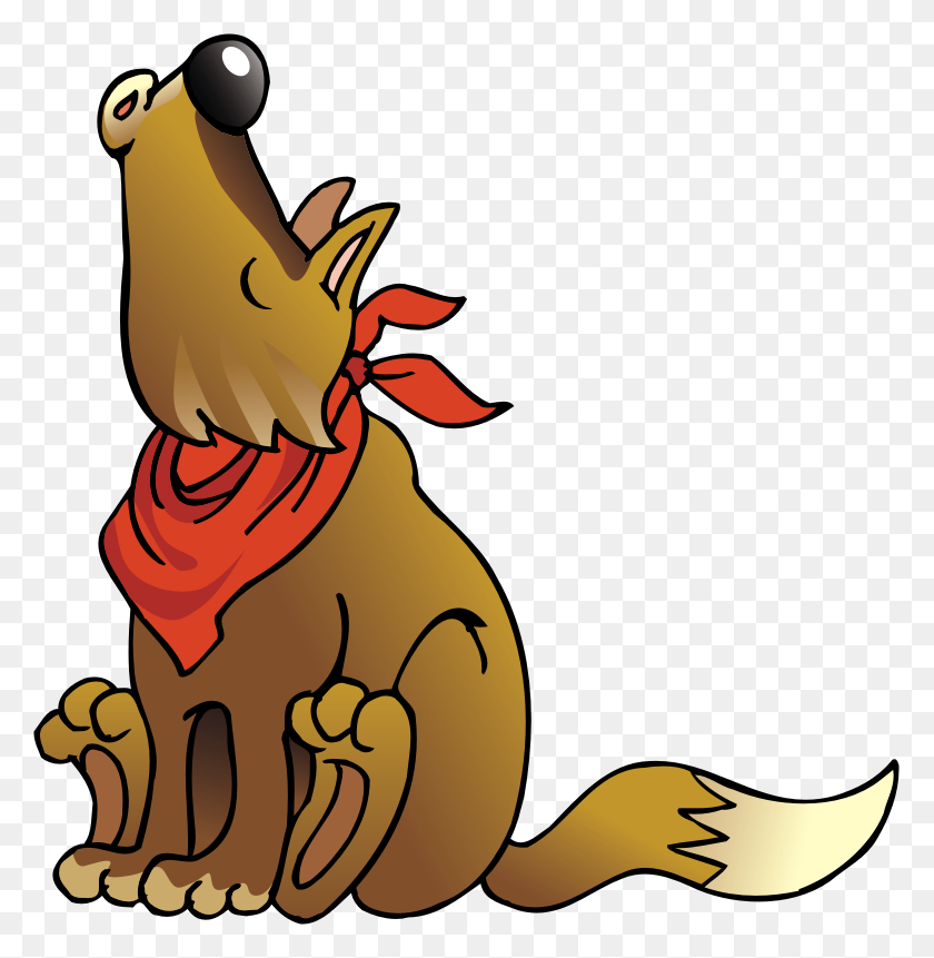 779x801 Coyote Clipart Free - Campout Clipart