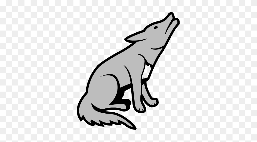 353x405 Логотипы Coyote Linux, Логотип Kostenloses - Черно-Белый Клипарт Coyote