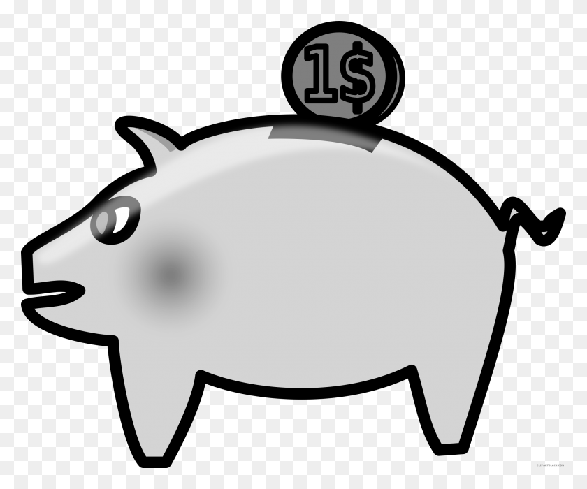 2500x2053 Cozy Free Piggy Bank Clipart Descarga Gratuita En Blanco Y Negro - Imágenes Prediseñadas De Cheque Bancario