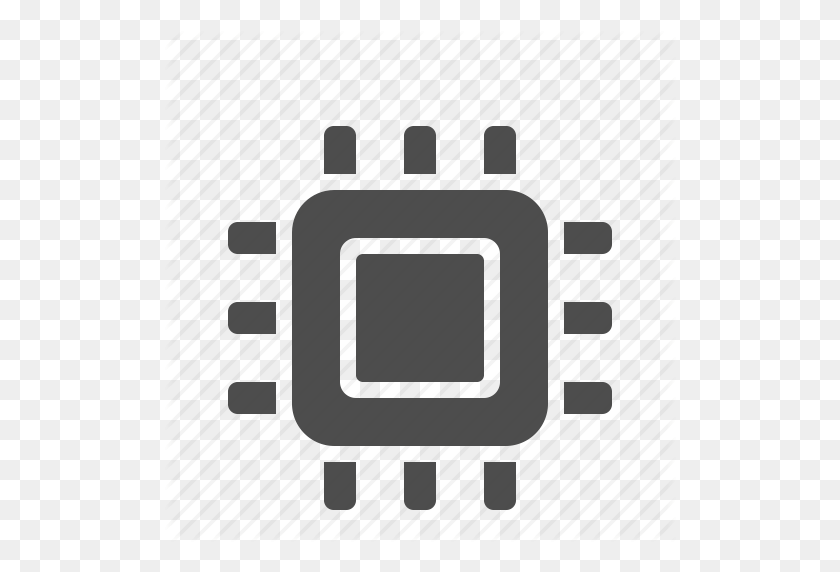 512x512 Cpu, Hardware, Microprocesador, Icono Del Procesador - Cpu Png