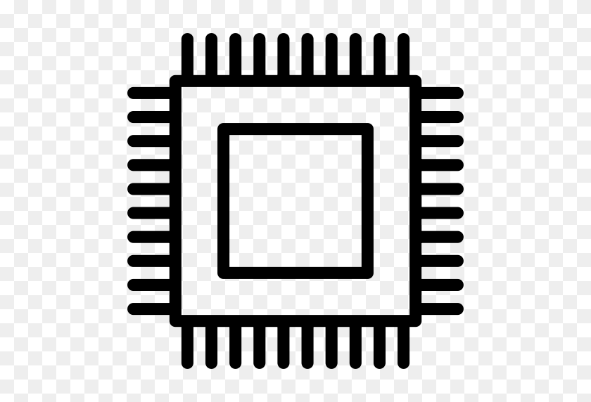 512x512 Процессор, Микрочип, Значок Процессора Png И Вектор Для Бесплатной Загрузки - Микрочип Png