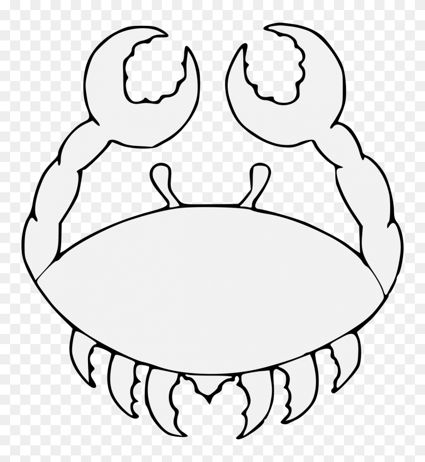 1181x1293 Crab - Crab Black And White Clipart