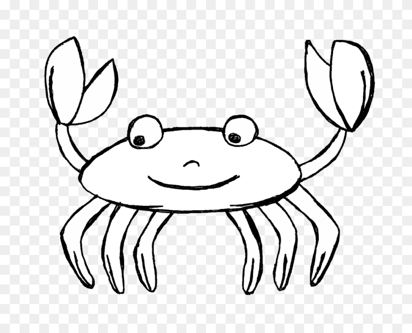 1024x813 Crab Clip Art Abiyrnacl Clipart Sea Animals Black And White - Sea Creatures Clipart