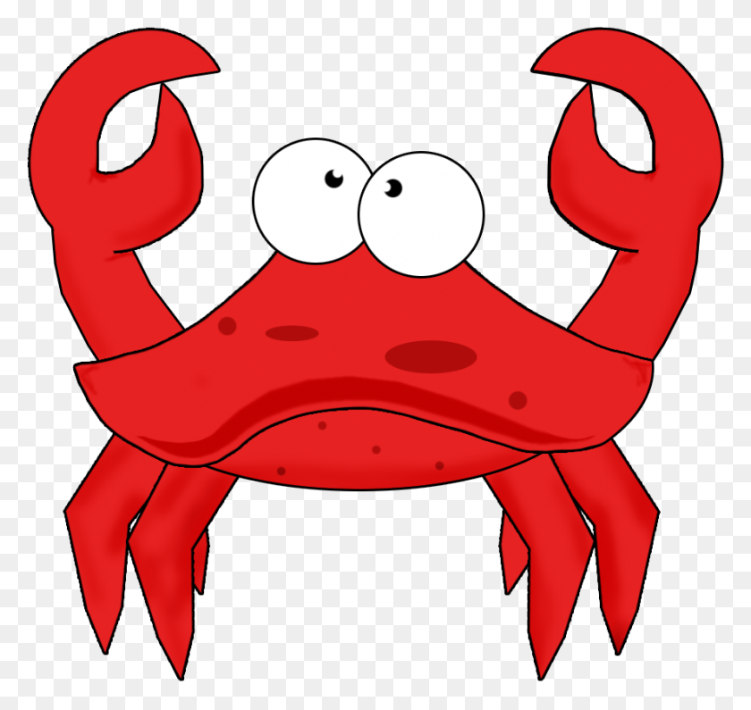 886x835 Crab Clipart Small Crab - Crab Clipart