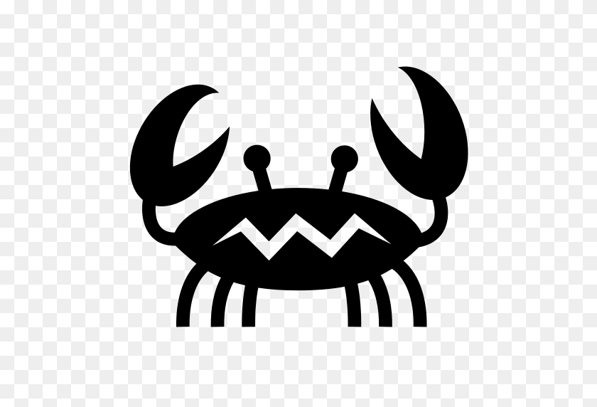 512x512 Crab Computer Icons Clip Art - Crab Black And White Clipart