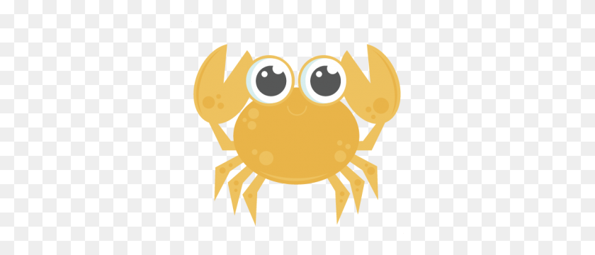 300x300 Клипарт Crab Project Life И Cricut - Милый Океан Клипарт