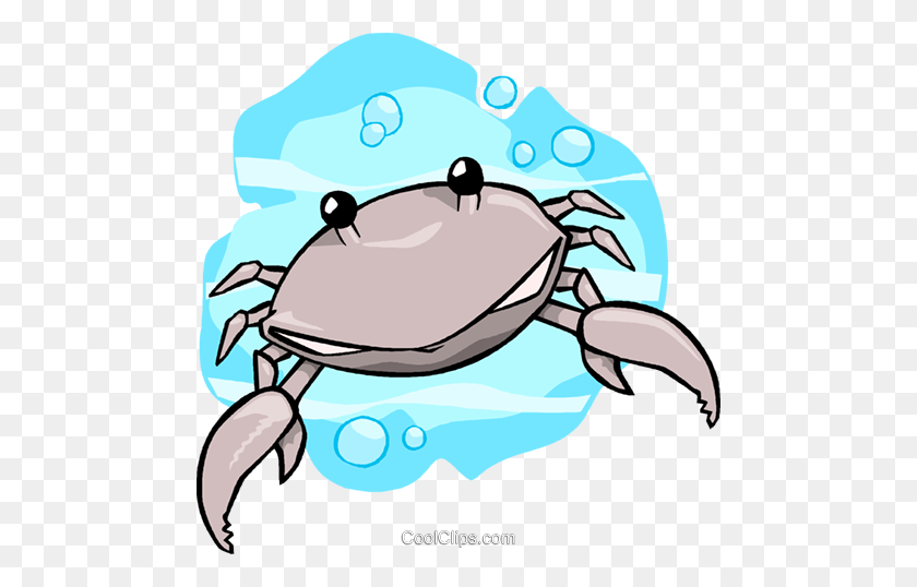 480x478 Crab Royalty Free Vector Clip Art Illustration - Freshwater Fish Clipart