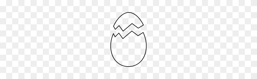 200x200 Cracked Egg Icons Noun Project - Cracked PNG